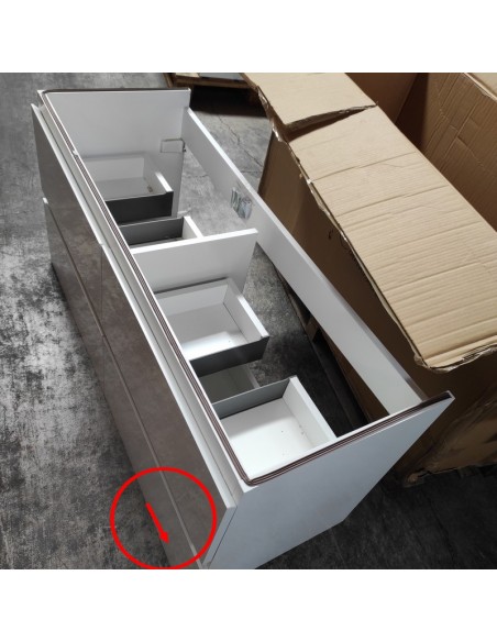 Caisson Meuble de salle de bain 120 cm - Blanc