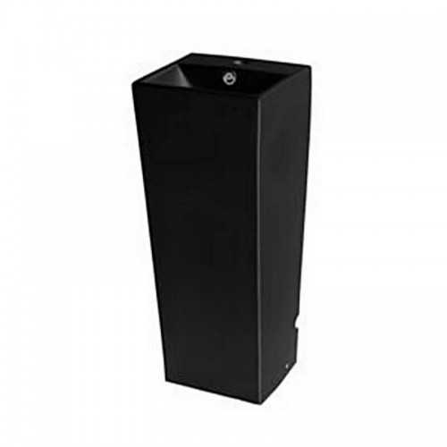 Lavaggio a mano Totem Square - Ceramic Black - 33x84 cm - Linea