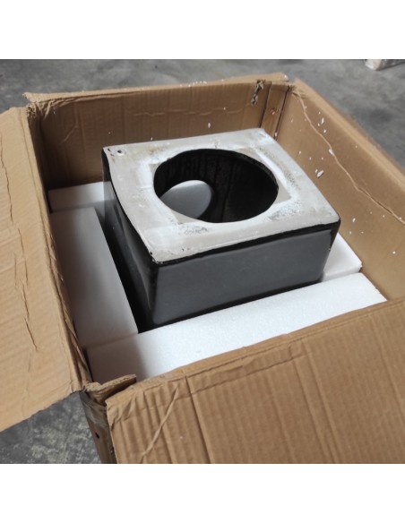 copy of Lavaggio a mano Totem Square - Ceramic Black - 33x84 cm - Linea