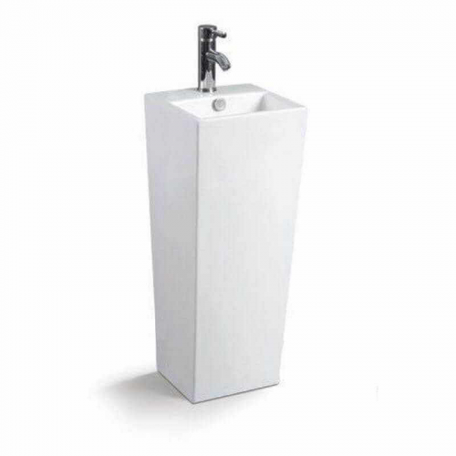 copy of Hand wash Totem Square - Ceramic White - 33x84 cm - Line