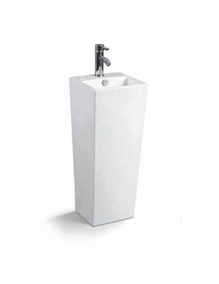 copy of Hand wash Totem Square - Ceramic White - 33x84 cm - Line