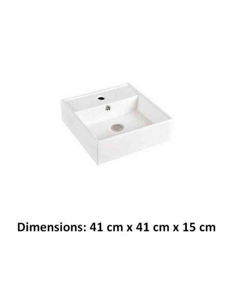 copy of Square Layout Vasque - Ceramic - 47x47 cm - Quadra