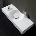 Single hanging washbasin matt white - Clas