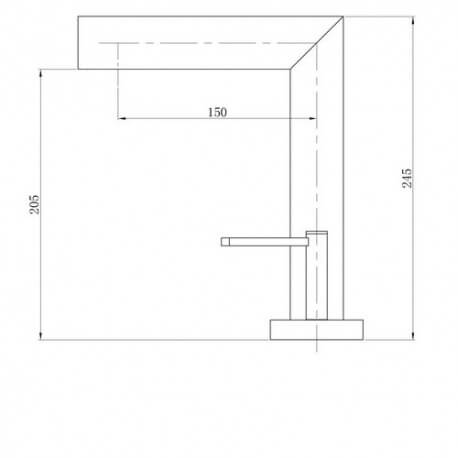Robinet mitigeur lavabo design chromé life | Rue du Bain