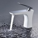 Grifo de mezclador de lavabo - cromo / blanco - Concep no