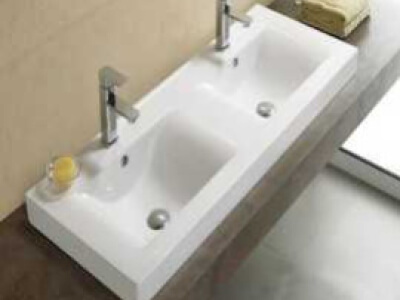 Rénovation de la salle de bain, double vasque et douche